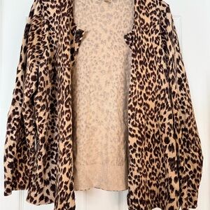 Croft & Barrow Leopard Print Cardigan